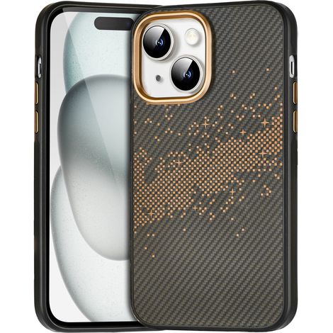 Funda para iPhone 15, Vía Láctea, Oro (1/5)