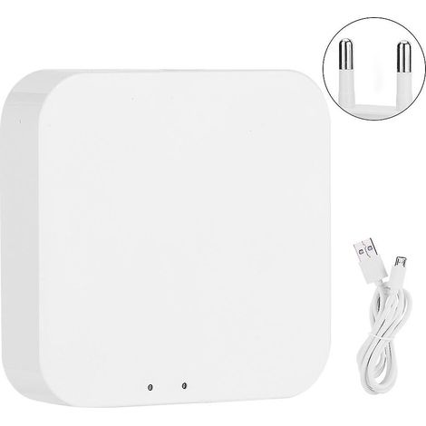 Passerelle sans fil Wi-Fi, hôte, système de sécurité antivol pour maison intelligente, compatible Tuya Zigbee 110-240 V (prise UE) (1/5)