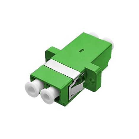 Adaptador de fibra óptica monomodo SM LC/APC dúplex Alantec