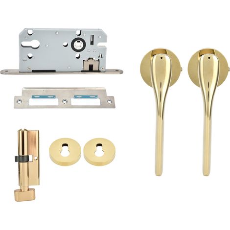 Serrure mécanique avec poignée, kit antivol moderne pour porte de chambre intérieure