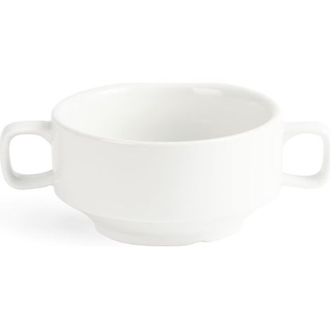 Bol À Soupe Avec Anses Blancs 115mm (Lot de 6) - Ref C239 - Olympia (1/2)