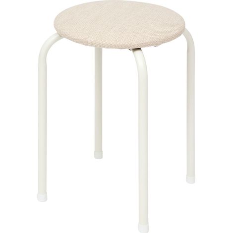 Tabouret flexy plus beige en tissu chiné - 5five (1/5)