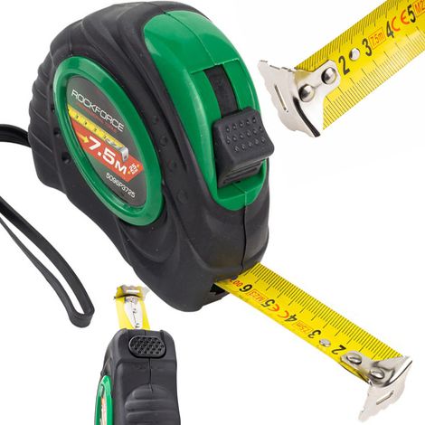 Cinta métrica enrollable de 7,5 m x 25 mm (1/4)