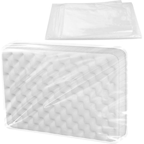 Plastique Housse Protection Matelas Demenagement 200 X 200 X 30cm, Plastique Imperméable, Réutilisables Housse Transport Matelas, Sac de Rangement, pour Le Rangement et Le Transport
