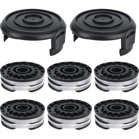 Lot de 8 bobines de fil compatibles avec les coupe-bordures électriques Parkside LIDL PRT 550 A1, PRT 550 A2, PRT 550 A3, PRT 550 A5, PRT 550 B6, PRTA 20-Li B2, PRTA 20-Li C3 Longueur 10 m Ø (1/5)
