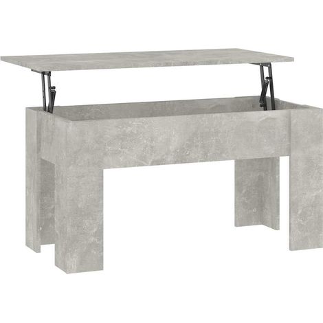 Maison Exclusive - Tavolino Salotto Grigio Cemento 101x49x52 cm Legno Multistrato (1/5)