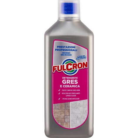 Detergente neutro "Fulcron" per lavare pavimenti in gres e ceramica, da 1 litro (1/3)