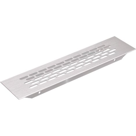 Grille d'aération aluminium - Décor : Inox -