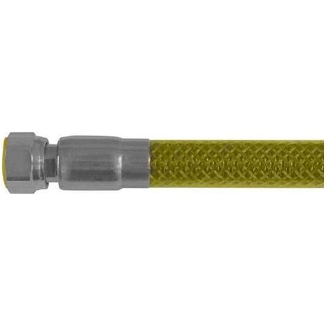 Tubo Flessibile per Gas Rivestito in Pvc Attacco 1/2 F X 1/2 F cm. 150 (1/2)