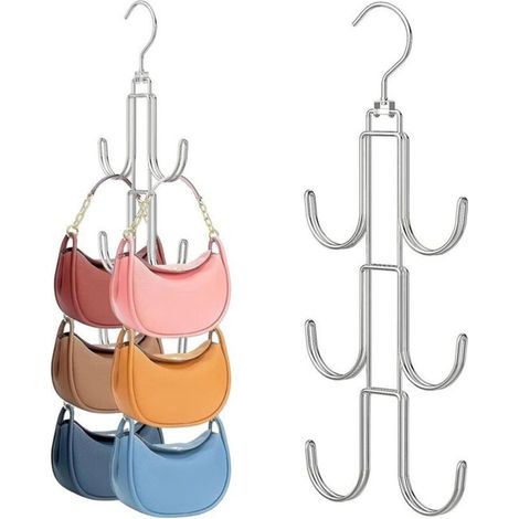 Porte-cravates - porte-ceinture - penderie - cintre pour foulards - ceinture multifonctionnelle - cravate - crochet pour (1/4)
