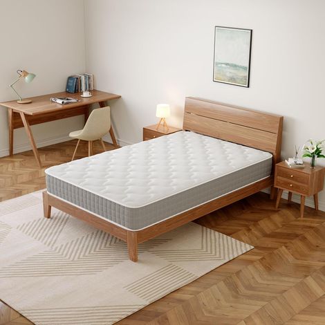 DEWINNER Materasso singolo 80x190, altezza 20 cm, molle insacchettate + schiuma, sostegno perfetto, traspirante, media durezza, ortopedico