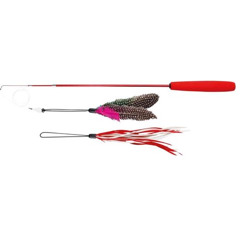 Canne à pêche télescc., 2 jouets, fibre de verre - 40-98 cm