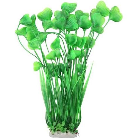 Plante Aquatique - Herbe Artificielle En Plastique - Pour Aquarium Et Aménagement Paysager - Hauteur 40 Cm - 1 Pièce (1/5)