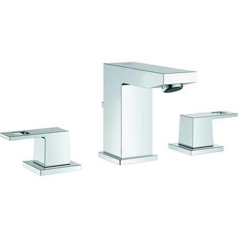 Grohe Eurocube Mélangeur 3 trous 1/2" LavaboTaille S Chrome, 20351000 (1/3)