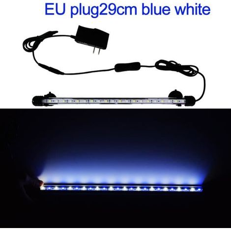 Animalerie,Lampe étanche pour aquarium, 220 V, éclairage décoratif, prise ue - Type 29cm blue white (1/3)