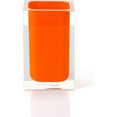 Portaspazzolino da appoggio Gedy serie rainbow tortora