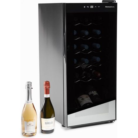 Melchioni Vermentino 18C Dua Cantinetta Vini con compressore 18 Bottiglie Classe energetica G Ripiani cromati 6 50 Litri Temperatura 5-18°C 48 cm Nero (1/5)