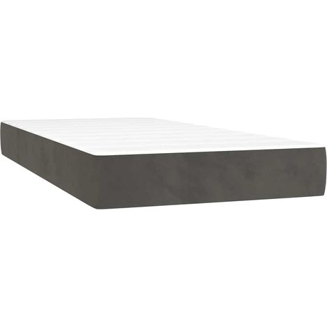 Maison Exclusive - Materasso a Molle per Bambini Rigidità Media Grigio Scuro 80x160 cm in Velluto