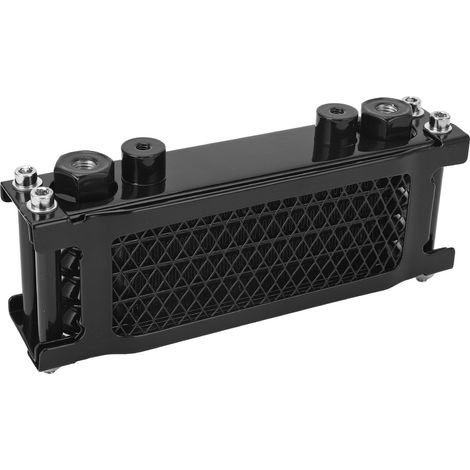 Kit refroidisseur d'huile moto aluminium 4 rangées haute performance remplacement pour Monkey 125 50cc-150cc dirt bike pit bike noir (1/5)