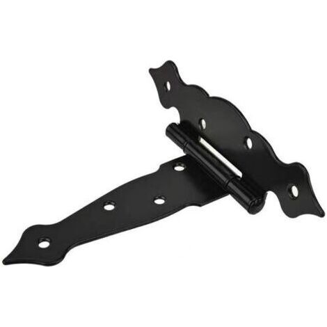 Lot de 4 charnières robustes pour abri de jardin en bois 15 cm