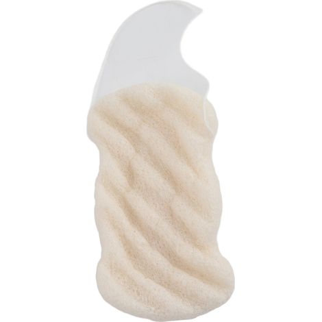 Eponge naturelle visage corps Konjac grande taille 01 - Longue onde, soin doux, sèche, gommage délicat (1/5)