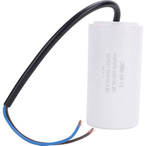 CBB60 450V 40uF 50/60HZ Condensateur de Démarrage, condensateurs de marche du moteur, Condensateur de moteur, Pour Condensateurs De Fonctionnement De Moteur ESR 0.2 avec fil (1/5)