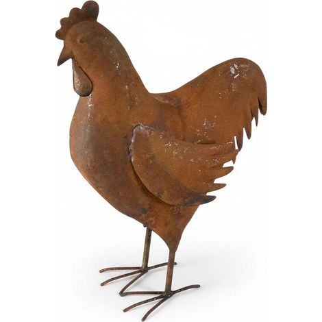 Coq décoratif fer 34x15x47cm (1/4)