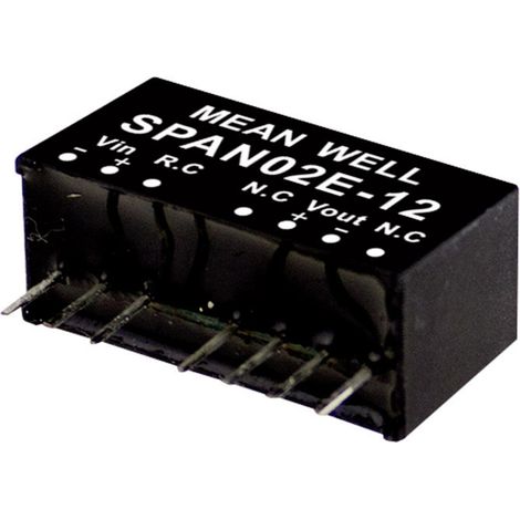 MEAN WELL SPAN02A-03 DC/DC-Wandlermodul 500 mA 2 W Anzahl Ausgänge: 1 x Inhalt 1 St.
