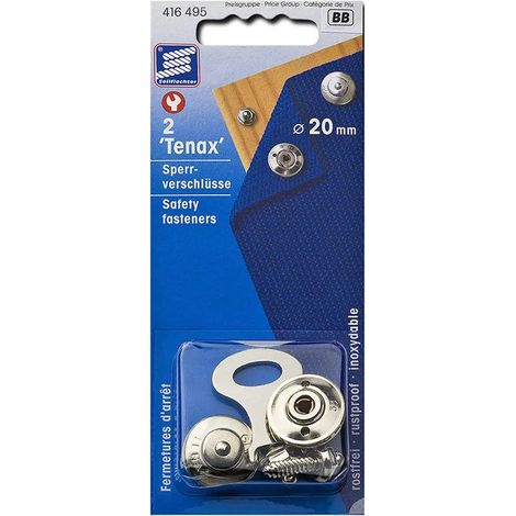 Fixations de sécurité Tenax 20 mm 2 pièces