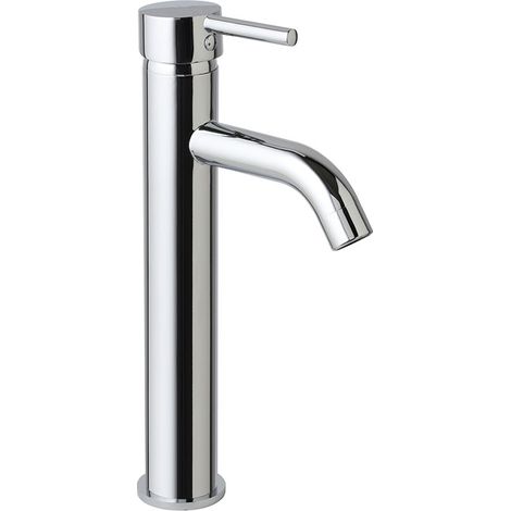Rubinetto miscelatore alto cromato lavabo