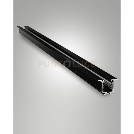 6121-06-300 BINARIO NERO INCASSO 3 FASI+DALI L.300CM