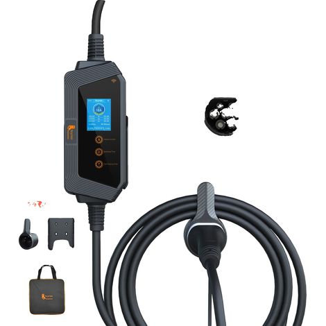 Cargador para coche, controlado mediante aplicación inteligente, capacidad de carga rápida, 11 kW. NO ADAPTABLE A LA CUENTA. (1/2)