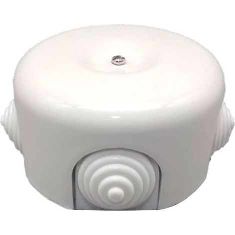 Caja distribución porcelana blanca para ocultar conexiones eléctricas