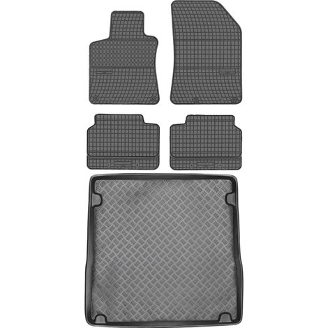 Juego de alfombrillas de goma para coche y maletero para Peugeot 308 II SW Estate (2014-2021). (1/5)