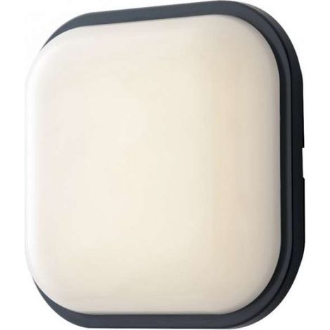 PLAFONIERA LED EVER ANTRACITE QUADRATA 28W3420LM CCT IP65 22 1X22 1X7 2CM (1/2)