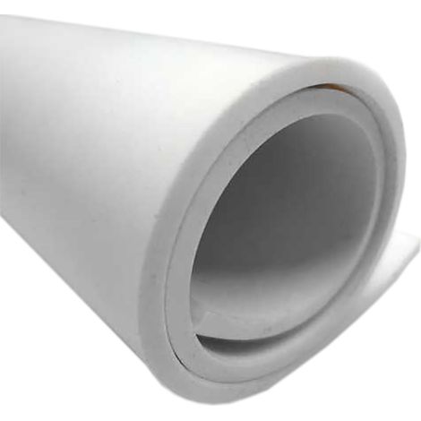 Rs Pro – Plaque caoutchouc EPDM blanche 2m x 1m x 3mm – Résistante à +100°C et -40°C – Rouleau d'étanchéité pour chantiers humides