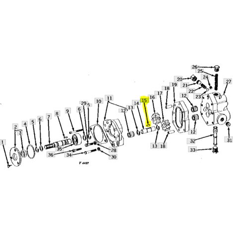 Chiavetta albero 1010 John Deere 26H67