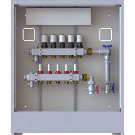 Station UnoFloor Basic 5R 5 HK, rechts mit WMZ-Set, 230V (1/2)