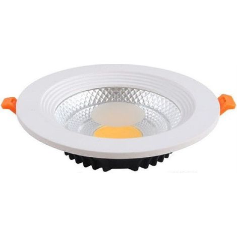 TrAdE Shop Traesio - Pannello Led Cob Incasso Slim Faretto 15 Watt Luce 6500k 3000k 4000k - -Bianco Freddo -