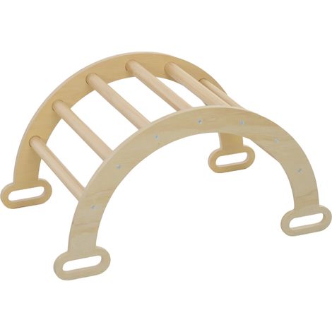Arche d'escalade pour enfants de 18 à 48 mois, transat pour bébé, charge maximale 50 kg, 68 x 42 x 36 cm, couleur naturelle (1/5)
