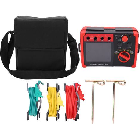 Jeffergarden GT5105A 2000Ω testeur de résistance de terre numérique compteur de résistance de terre Ohm mètre pour la résistivité de la terre