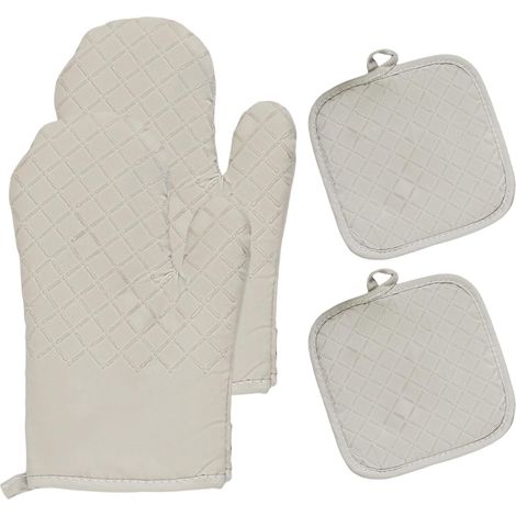 Gants de Four et Maniques, Lot de 4 Gants de Cuisine (1/5)