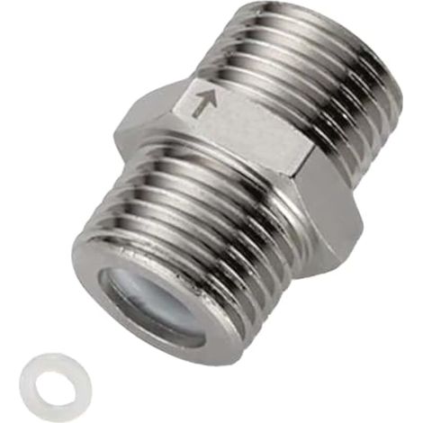 Clapet anti-retour à filetage mâle-femelle, filetage mâle G1/2, pour réservoir d'eau, chauffe-eau, tuyauterie de salle de bain (1/4)