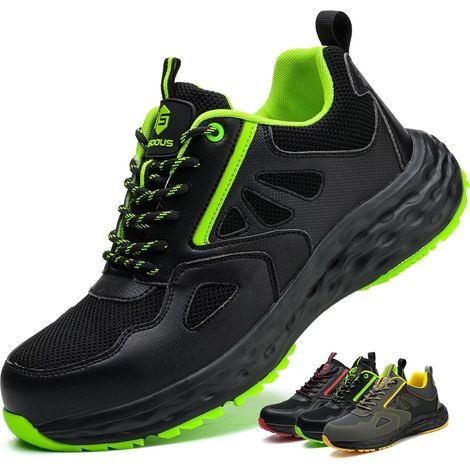 Chaussures de Sécurité Hommes Femmes Chaussures de Travail Légère Embout Plastique Basket Securite Antidérapante Confortable Basket de Travail Respirante Isolation Cuisine Chantier (1/5)