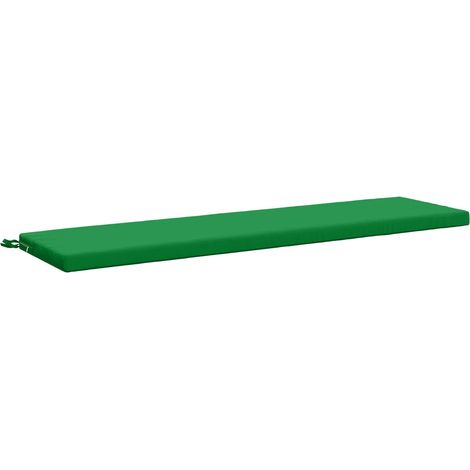 Coussin de banc SOEST 100 % polyester Vert 160 x 40 x 5 cm vidaXL
