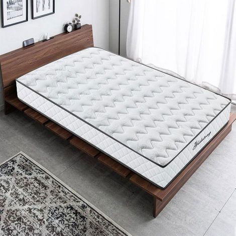 Matelas 90x200 cm, Matelas 7 Zones Ergonomique, Matelas à Ressorts Ensachés et à Mémoire de Forme, Hybride Matelas, Épaisseur 26 cm (1/5)
