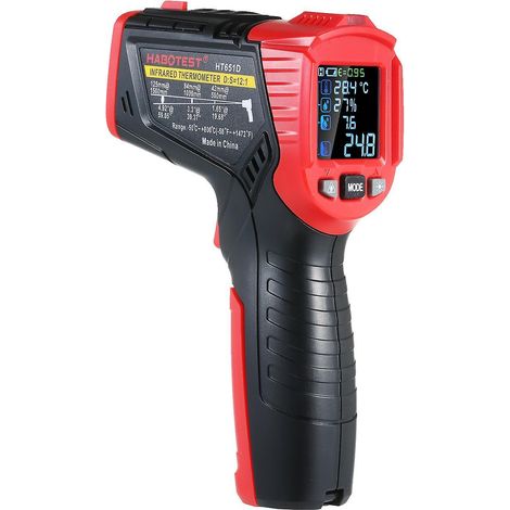 HABOTEST Berührungsloses Infrarot-Thermometer -58 bis 1472℉ Hochpräzises Temperatur-Hygrometer Taupunktmessung