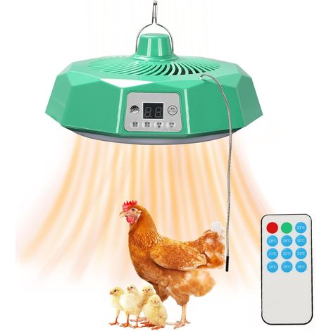 Plaque Chauffante Poussin 500W - 1 Unité - Plastique Ignifuge - Température Réglable - Poulailler et Élevage (1/5)