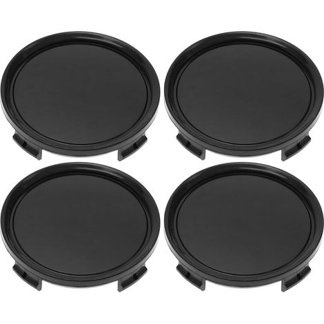 4pcs 74mm Capuchons Centraux de Moyeu Roue de Voiture Couvre Les Numéros de Pièce B66470207 B66470200 Roues Jante Hub Caphubcaps Pièces Automobiles en ABS, Noir (1/5)