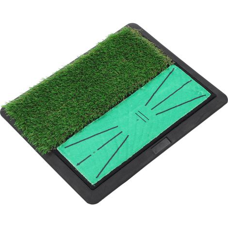 Tapis d'entraînement de golf antidérapant, tapis de practice avec gazon synthétique pour usage quotidien à domicile, au bureau ou en extérieur (1/5)